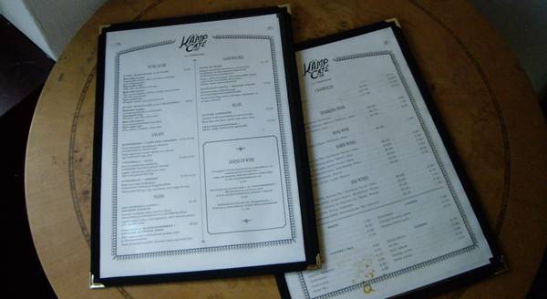 ソコス・カフェのメニュー