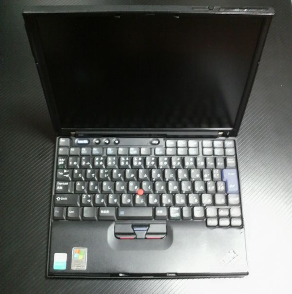 中古で購入した ThinkPad X40