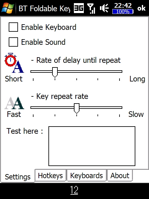 BT Foldable Keyboard Bluetooth SPP のセッティング