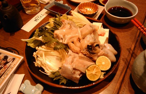 せんざんでふぐ料理