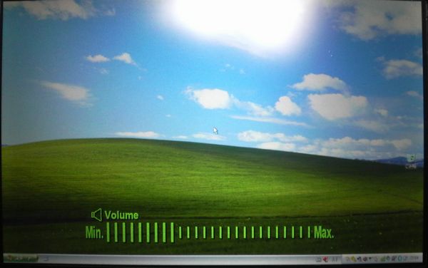 ボリューム調整時の画面表示も OK