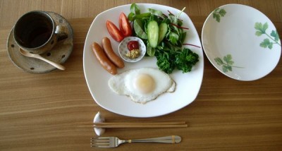朝食はとってもヘルシー♪