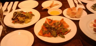 前菜の数々・・・意外にボリューム満点です