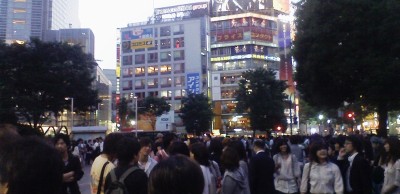 金曜夕方の渋谷の混雑・・・