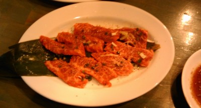 うまかったので2枚も頼んだ塩ハラミ