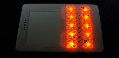 こんな感じでバックライトも点くのです こんな感じでバックライトも点くのです