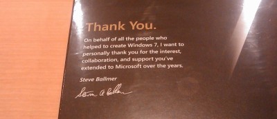 スティーブバルマー氏のサインが・・・ スティーブパルマー氏のサインが・・・