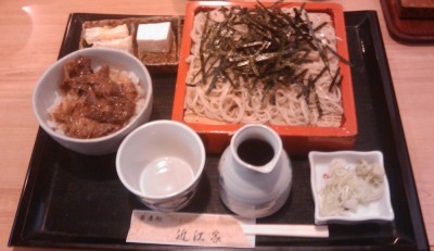 ざるとカルビ丼セット ざるとカルビ丼セット