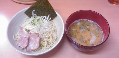 葵亭のつけ麺。850円