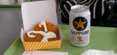 さっそくのビール休憩♪