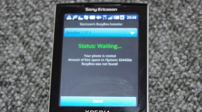 busybox も面倒なのでインストーラを使いました