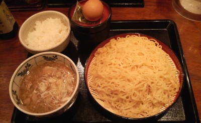 肉つけ麺 大盛り+たまごかけご飯