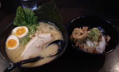塩ラーメンとミニチャーシュー丼