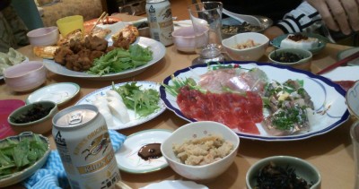 夕飯をいただきましたー