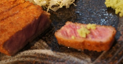 わさびを載せて・・・