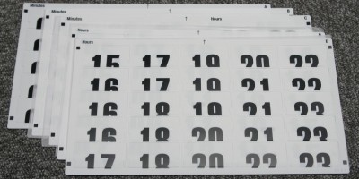 文字盤になるシート