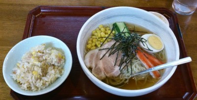 冷やしラーメン、サービスセット