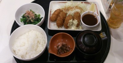 ガストのカキフライ和膳