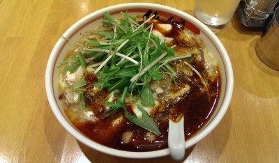 麻辣酸辣湯麺。赤い!! 2014-02-07 12.43.37